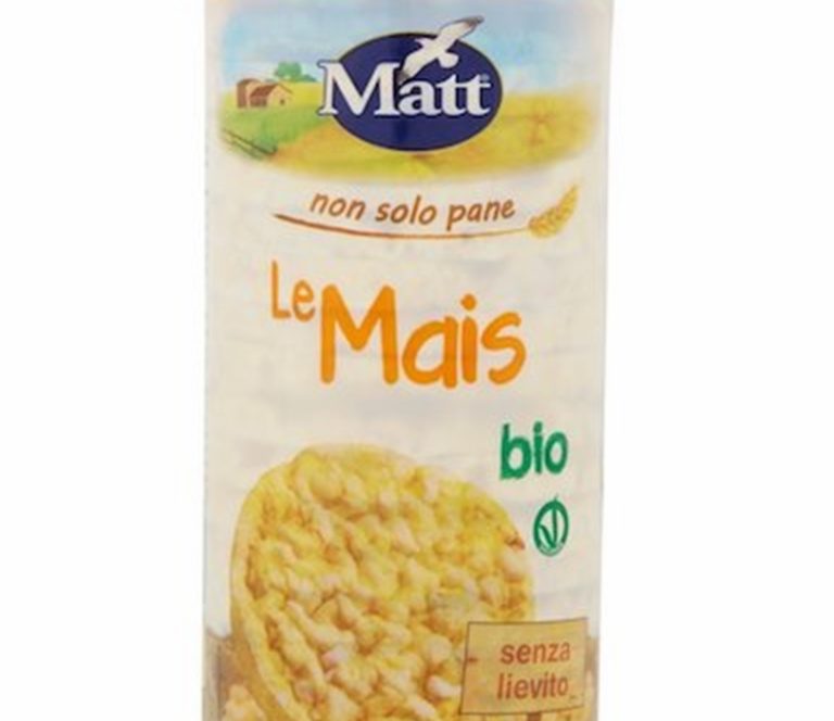Ritirate alcune confezioni di Gallette Bio di mais Matt