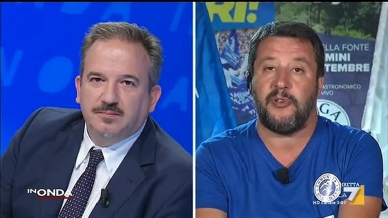 L’attacco di Salvini al giornalista Sanfilippo: “Vergognati schifoso”