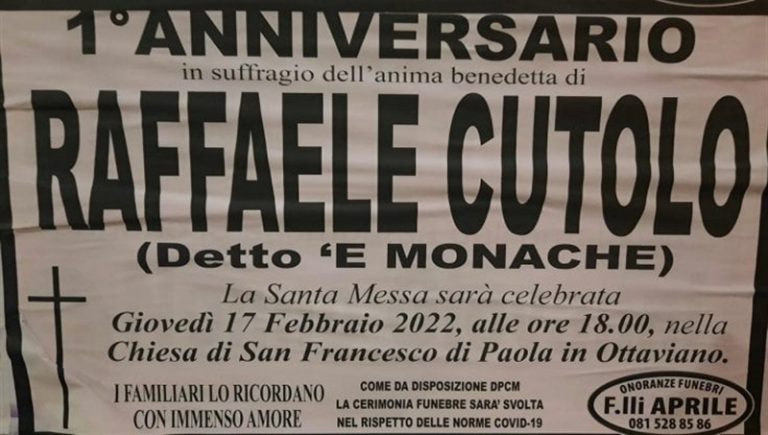 Il contromanifesto delle Iene: “Il boss Raffaele Cutolo non è un’anima benedetta”