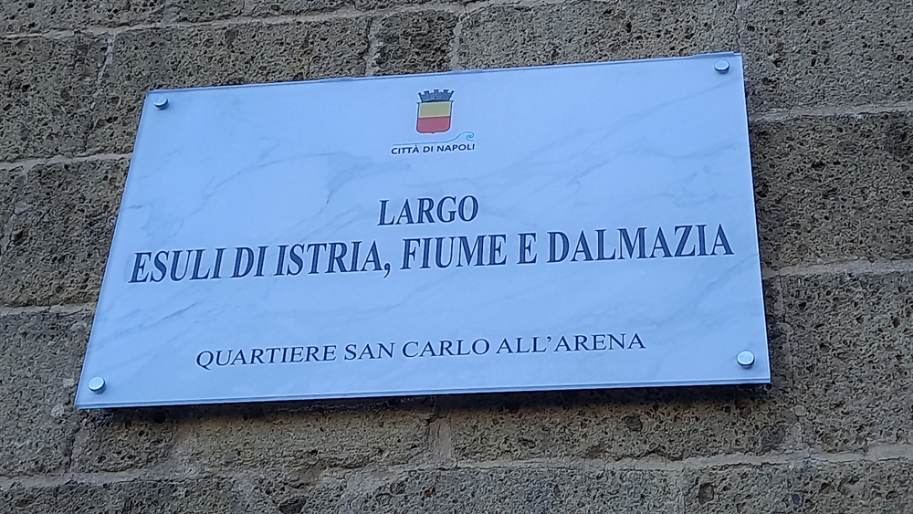 Giorno ricordo: a Napoli una strada per ricordare gli esuli
